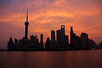 东方明珠朝霞