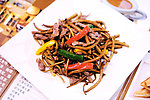 茶树菇炒牛