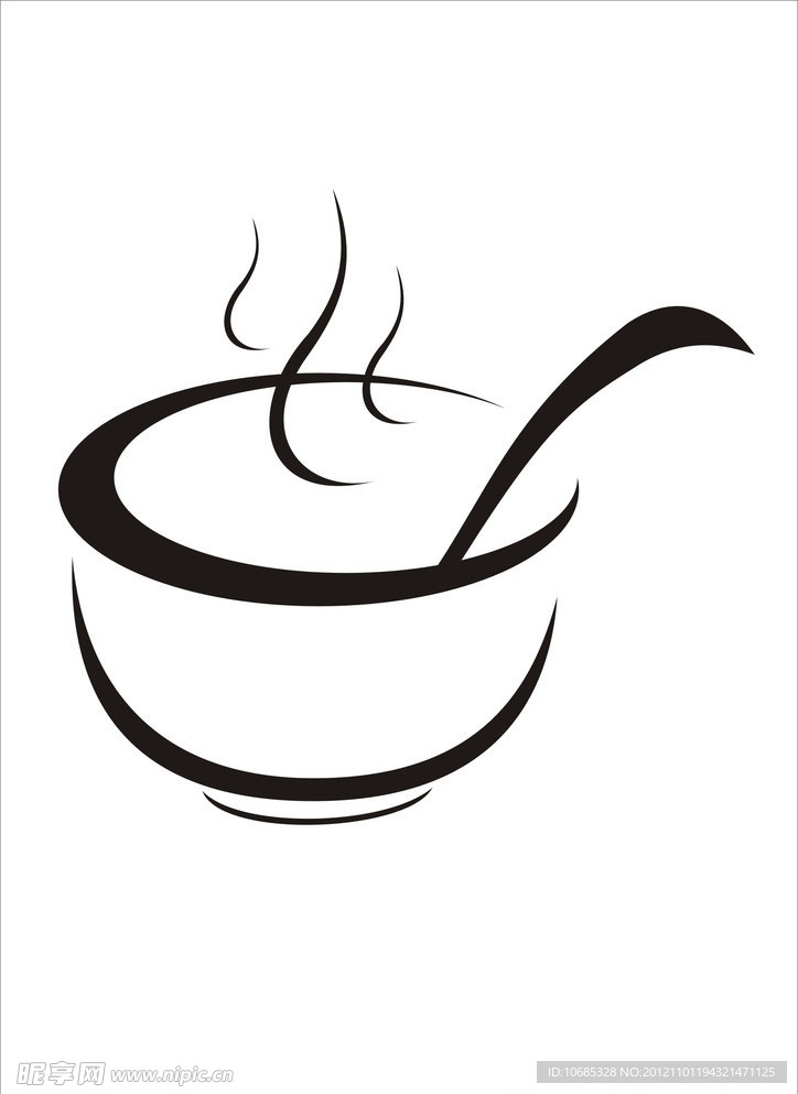 茶碗标志