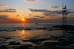 夕阳海景