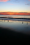 海滩夕阳