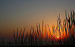 海岸夕阳风光