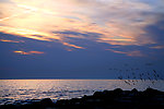 夕阳海景