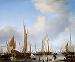 海岸油画