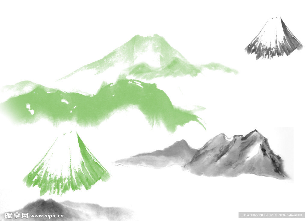 崇山峻岭笔刷