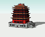 寺庙3D模型