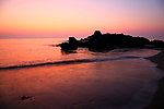 海岸落日美景