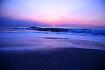 海滩夕阳景色