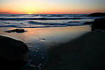 海岸夕阳