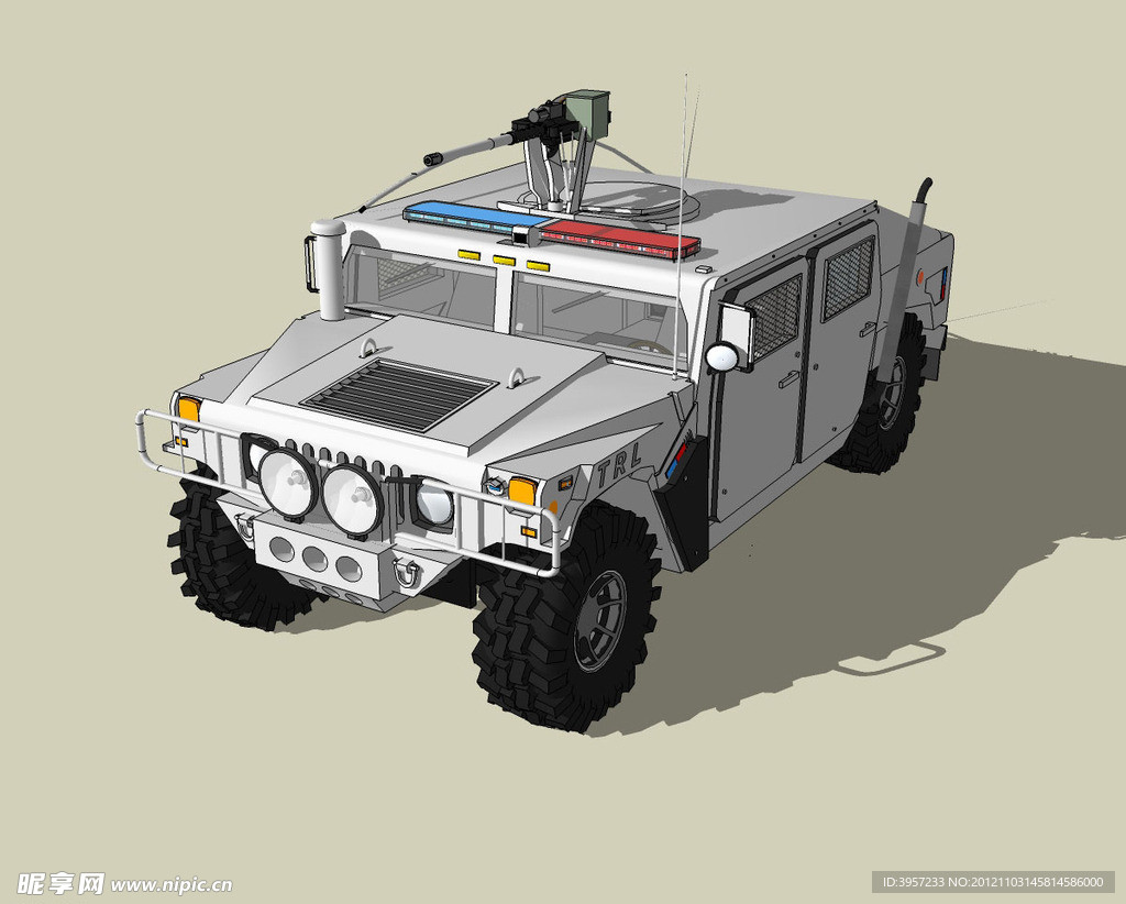 越野车精细3d模型