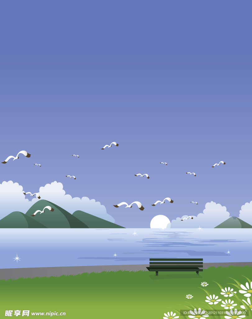 风景移门