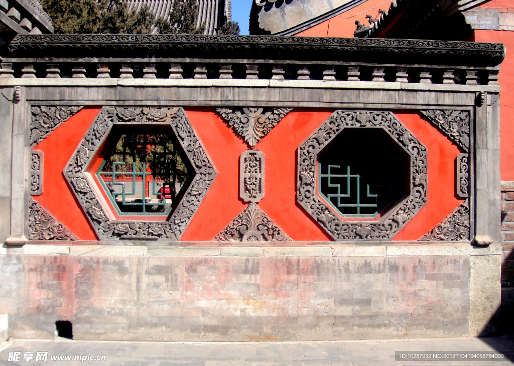 万寿寺窗花墙