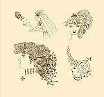 卡通画 简笔画