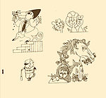 卡通画 简笔画