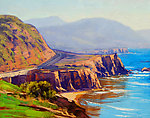 油画 海岸风景