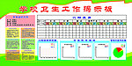 学校卫生工作揭示板