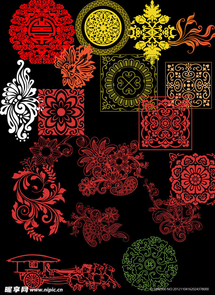 古典花纹