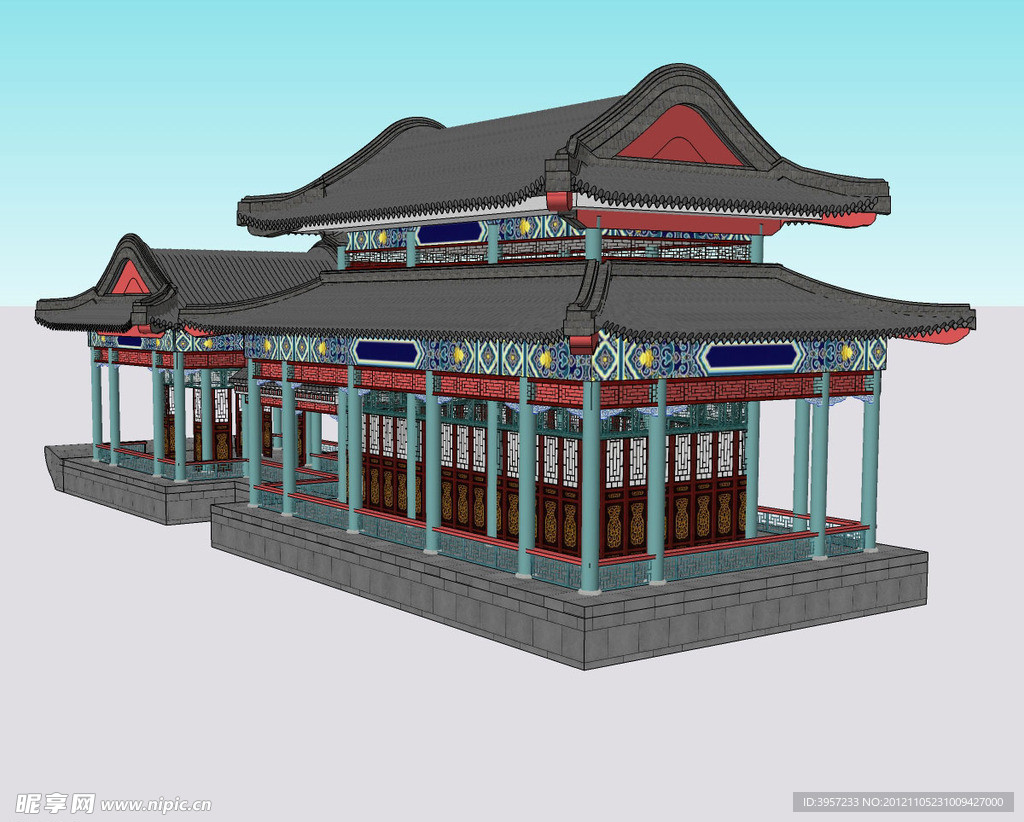 画舫3D模型
