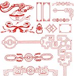 矢量 花纹 花边