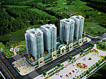 城市建筑鸟瞰图