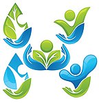 绿色环保手心logo