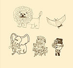 卡通画 简笔画