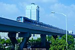 空中景观 天空高楼列车