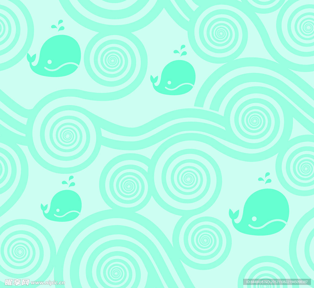 鲸鱼底纹
