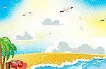 海滩沙滩休闲图片