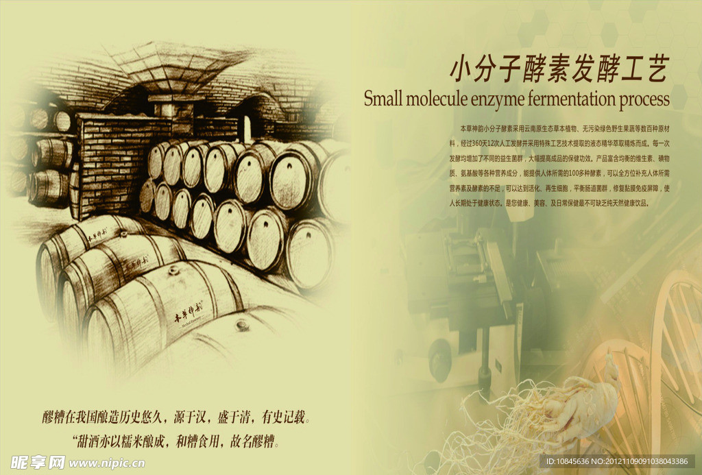 红酒发酵展板