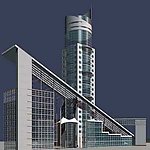3dmax中式建筑模型