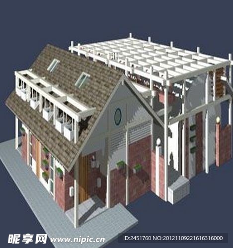 3d欧式建筑模型