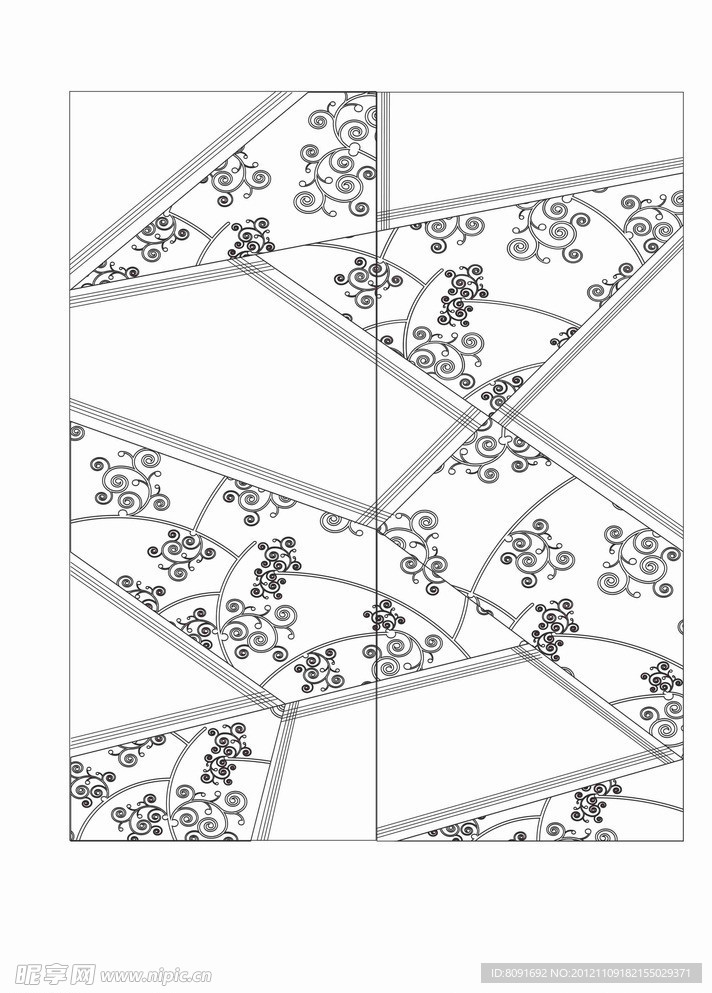 雕刻花纹 线条