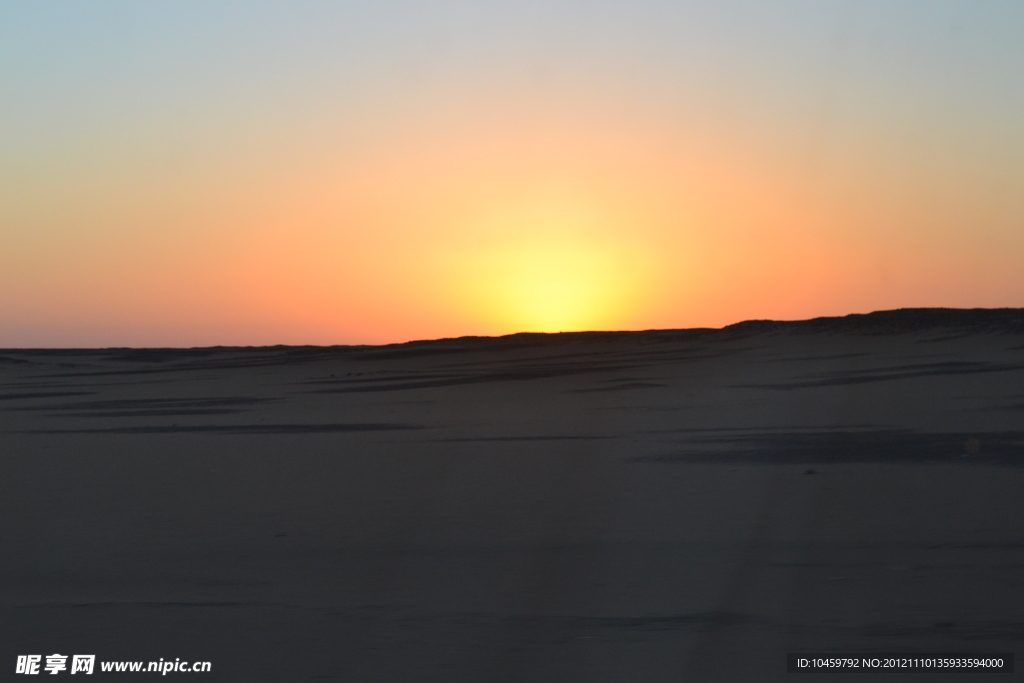 埃及沙漠日落