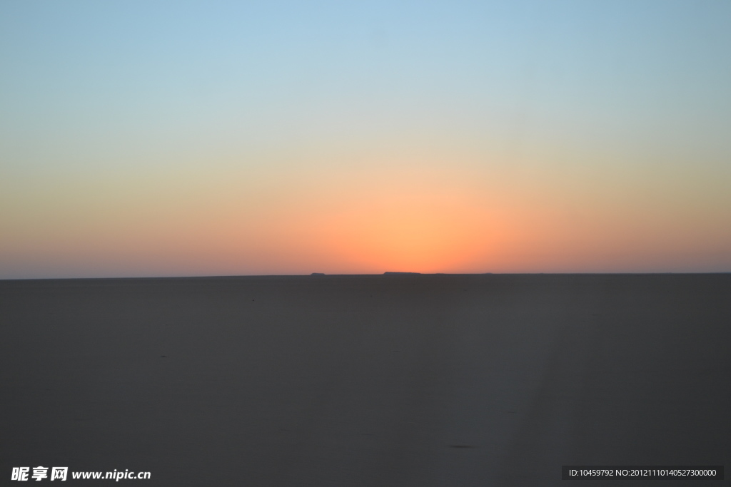 埃及沙漠日落