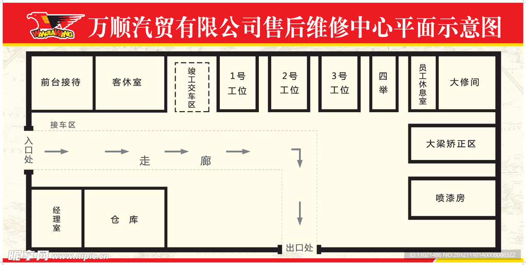 平面示意图