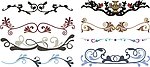 矢量 花纹 花边