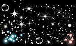 亮闪闪的星光矢量图