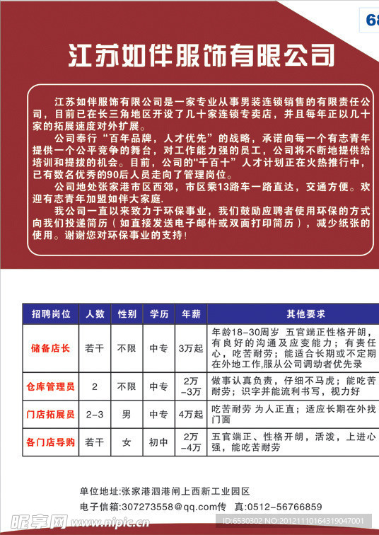 招聘海报