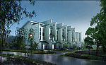 中国传统古典住宅效果图