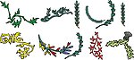 矢量 花纹 花边