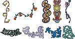 矢量 花纹 花边 边框
