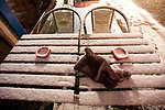 雪中桌椅