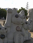 招财猫石雕