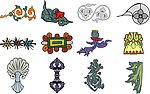 矢量 花纹 花边