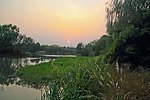 西溪湿地夕阳