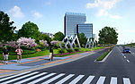 现代化大都市风景