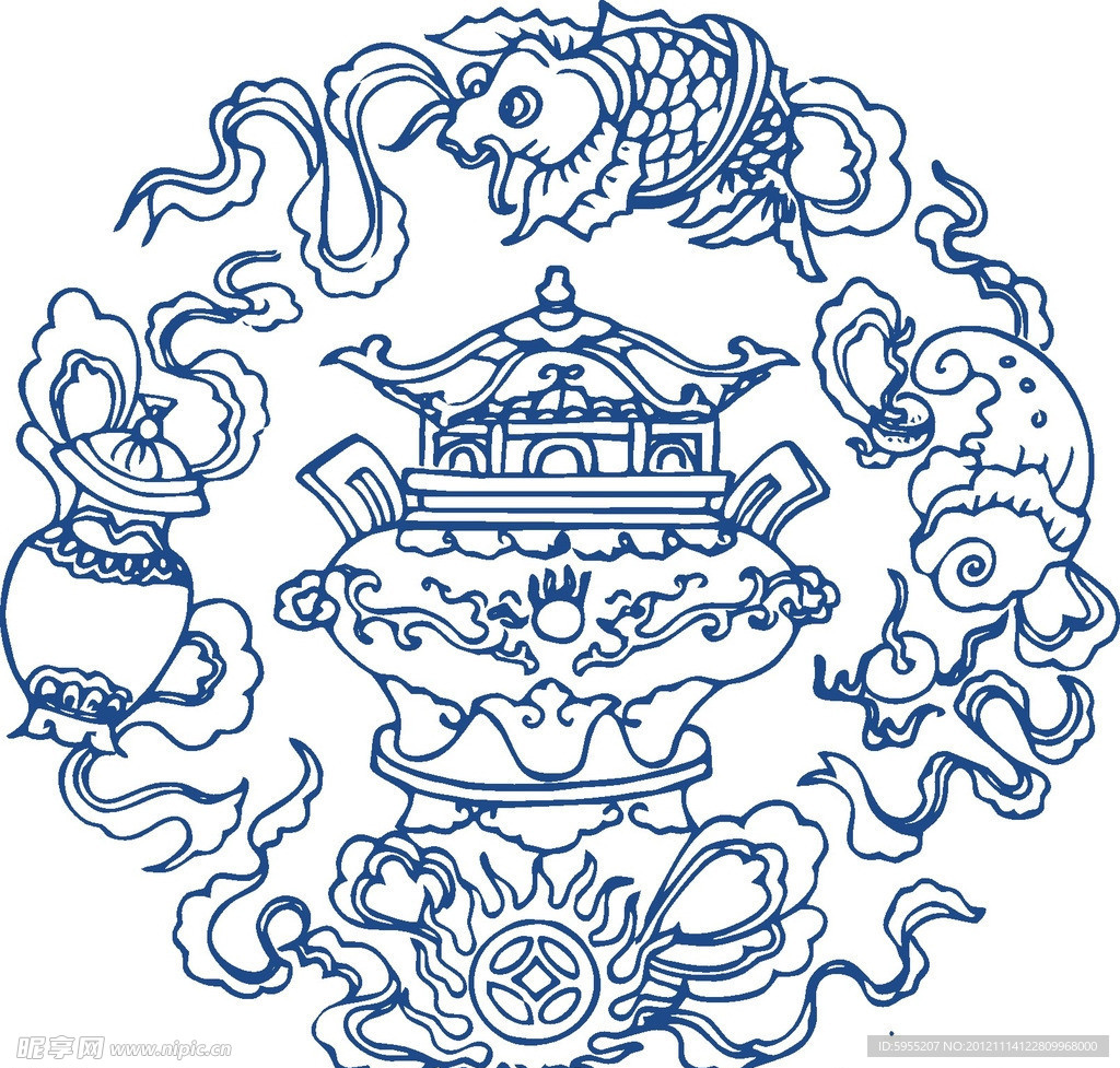 青花瓷图案