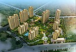 高档住宅小区鸟瞰规划图