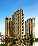 河边高层公寓住宅效果图